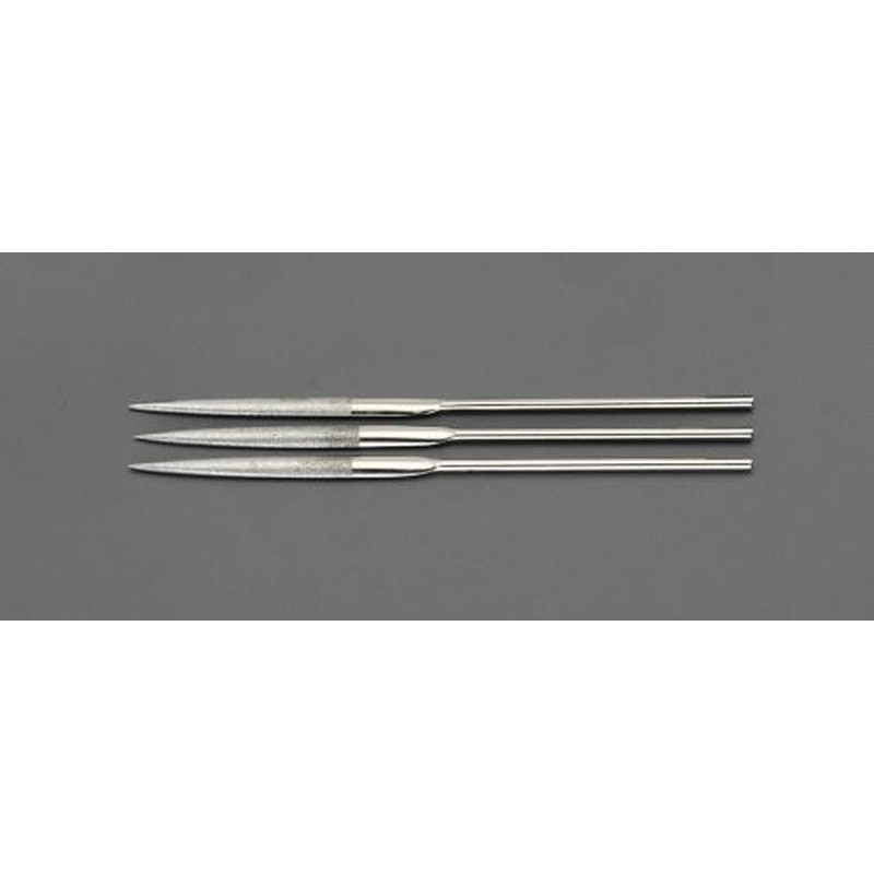 エスコ EA826NG 140mmダイヤモンドヤスリ(精密・半丸/3粒度・3本組) 1個（ご注文単位1個）【直送品】