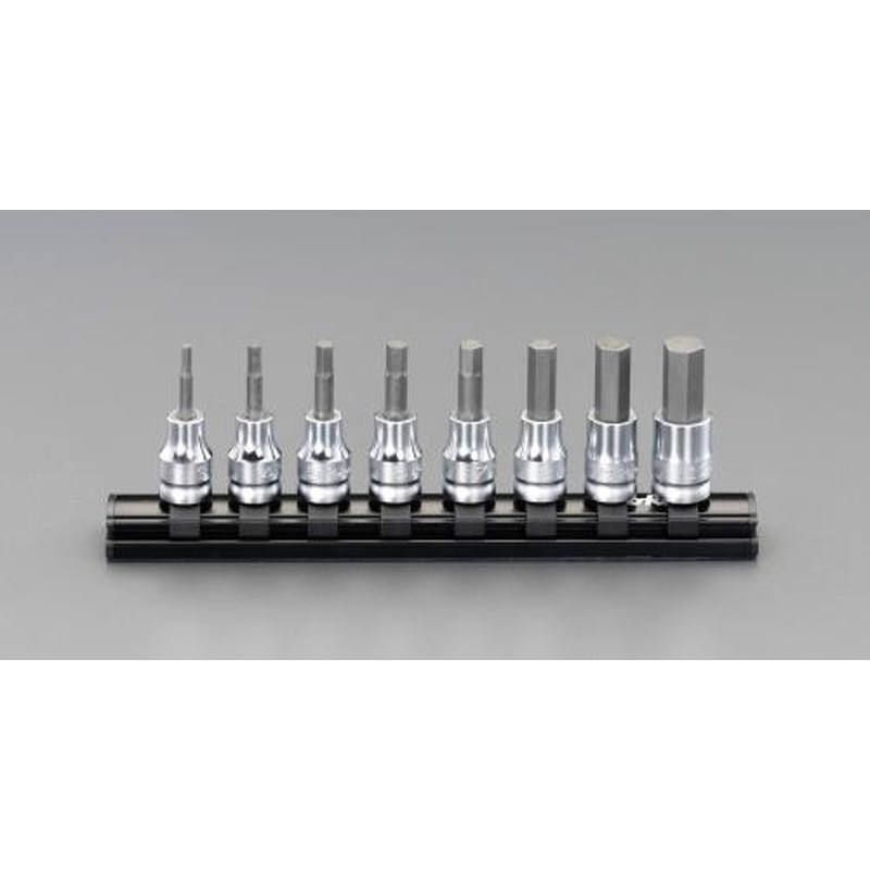 エスコ EA619BS 3/8”DR/3.0-12mm［INHEX]ビットソケット(Z-EAL) 1個（ご注文単位1個）【直送品】