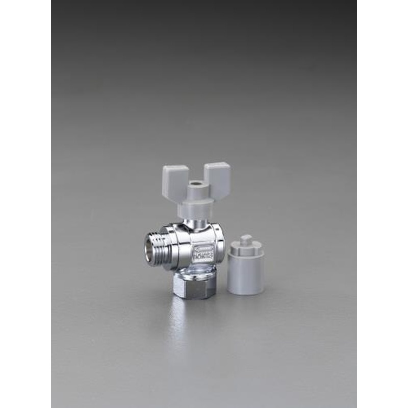 エスコ EA425AC-713 G1/2”xG1/2”L型ボールバルブ(片ナット付) 1個（ご注文単位1個）【直送品】