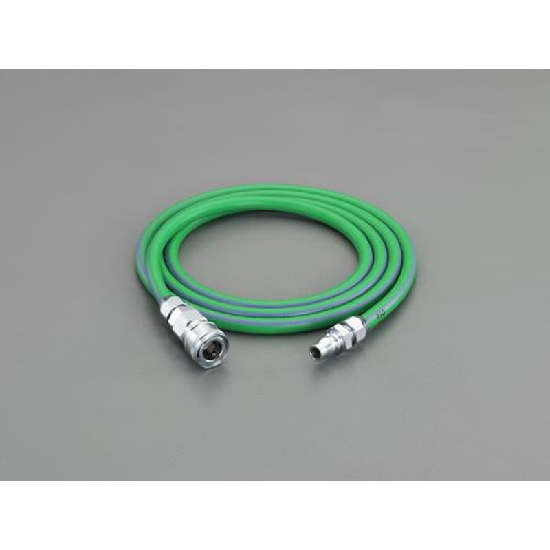 エスコ EA125AT-61 6.5/10.0mmx5mソフトエアーホース(カプラ付 1個（ご注文単位1個）【直送品】