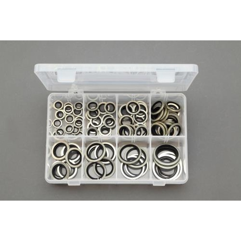 エスコ EA949YD-200 BSP1/8”-1”シールワッシャーセット 1個（ご注文単位1個）【直送品】