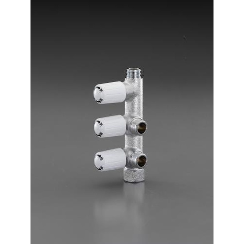 エスコ EA468BN-103 Rc1/2”分岐止水栓(3ハンドル) 1個(ご注文単位1個)【直送品】