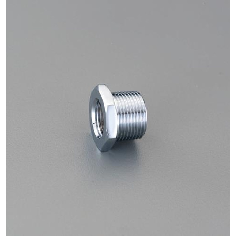 エスコ EA432MH-25 Rc1/2”xR1”給水管用ブッシング(クロムメッキ) 1個（ご注文単位1個）【直送品】