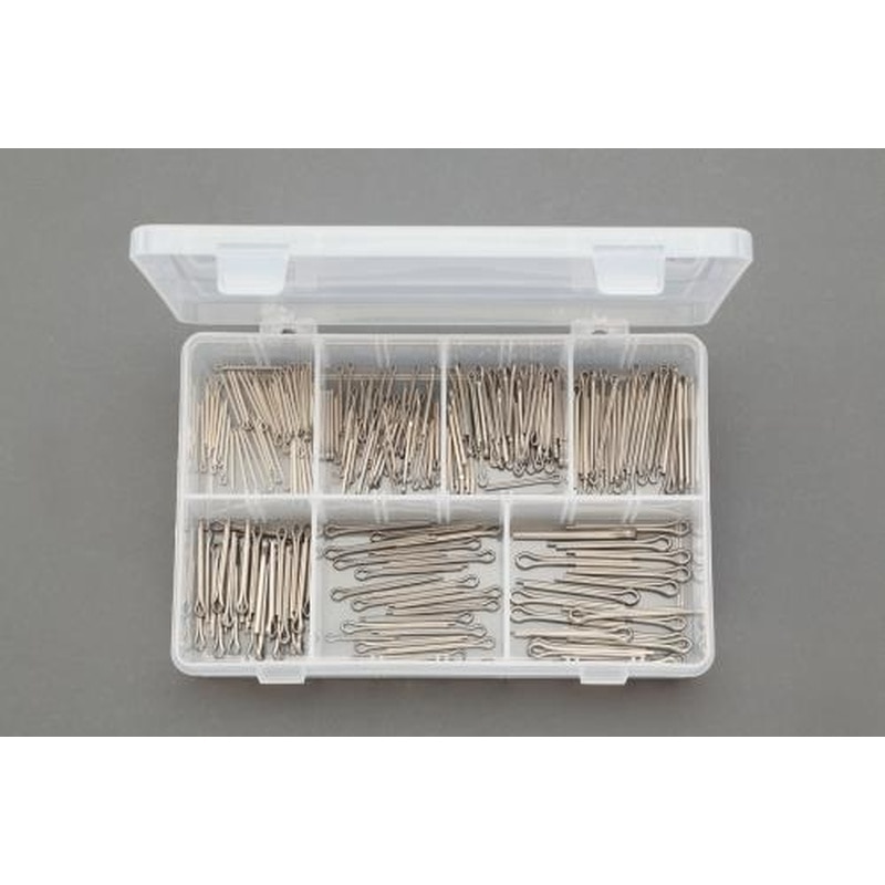 エスコ EA949YP-2 1/16”-5/32”割りピンセット(ステンレス製) 1個(ご注文単位1個)【直送品】