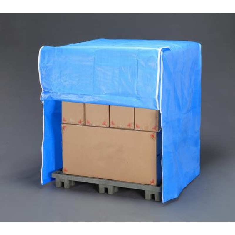 エスコ EA985PK-2 1200x1200x1300mmパレットカバー(ファスナー式/青) 1個（ご注文単位1個）【直送品】