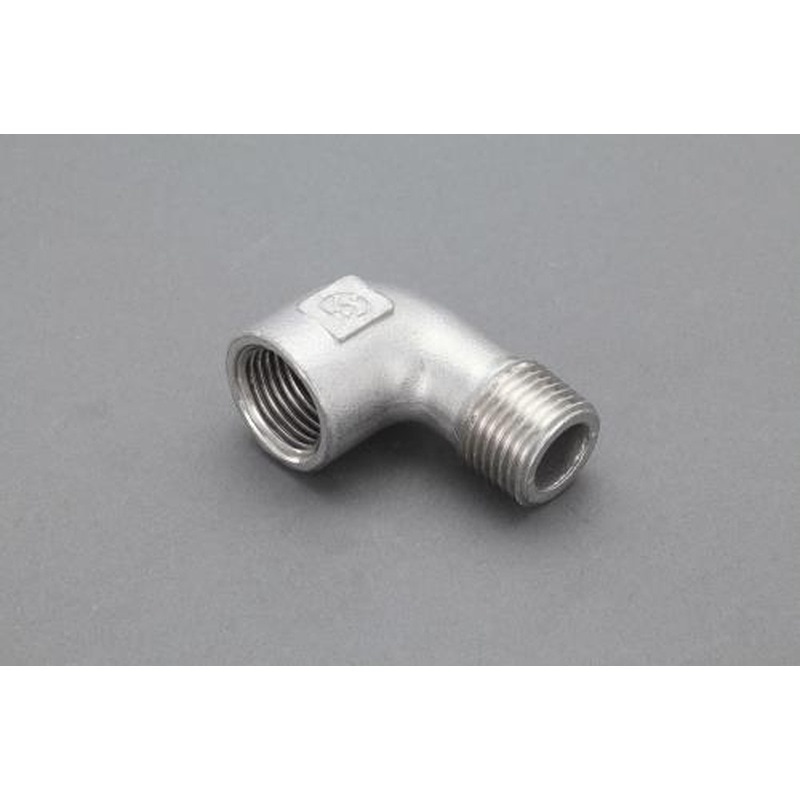 エスコ EA469AP-3A Rc3/8”xR3/8”ストレートエルボ(ステンレス製) 1個（ご注文単位1個）【直送品】