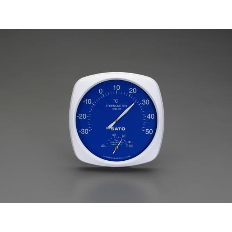 エスコ EA728EB-27 180x180x35mm温度・湿度計 1個（ご注文単位1個）【直送品】