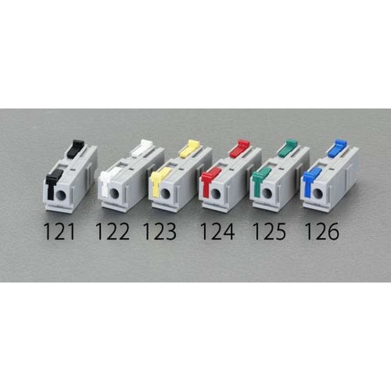 エスコ EA940DM-121 スクリューレス端子台(連結用/黒) 1個（ご注文単位1個）【直送品】