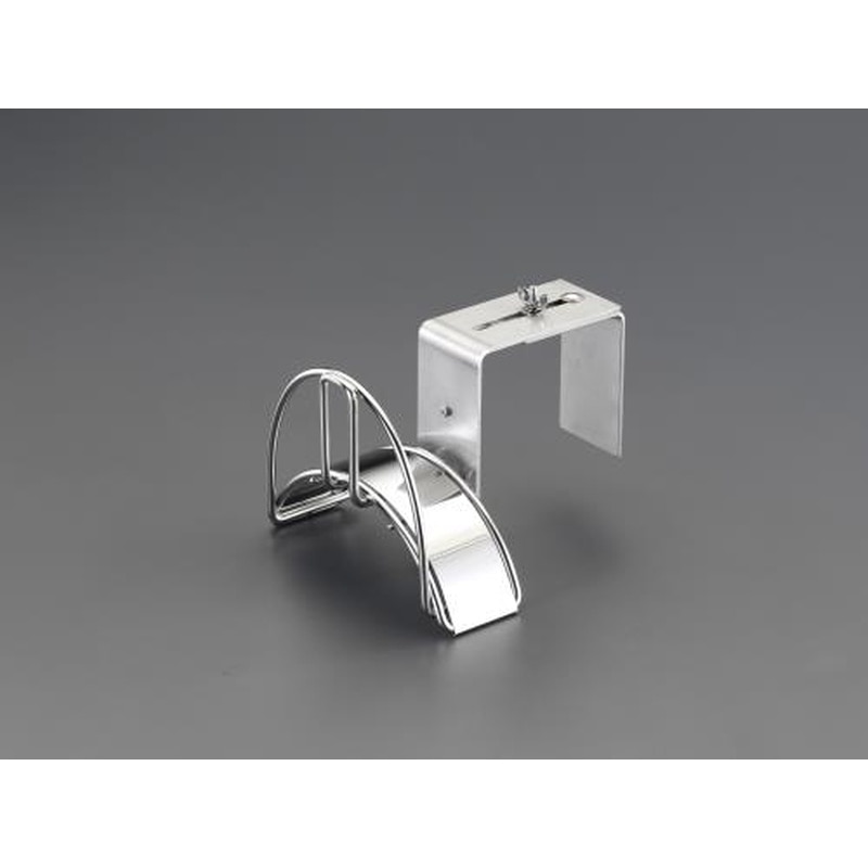 エスコ EA124E-7 194x96mmホースハンガー(ステンレス製/クランプ金具付) 1個（ご注文単位1個）【直送品】