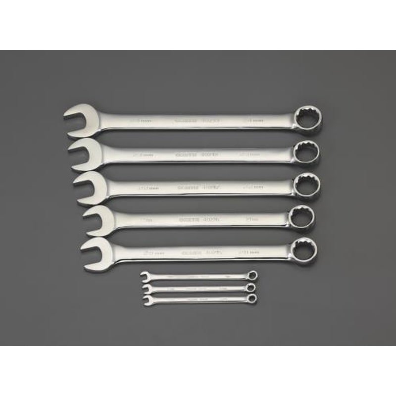 エスコ EA687YA-13 8本組片目片口スパナ(トレー入り) 1個（ご注文単位1個）【直送品】