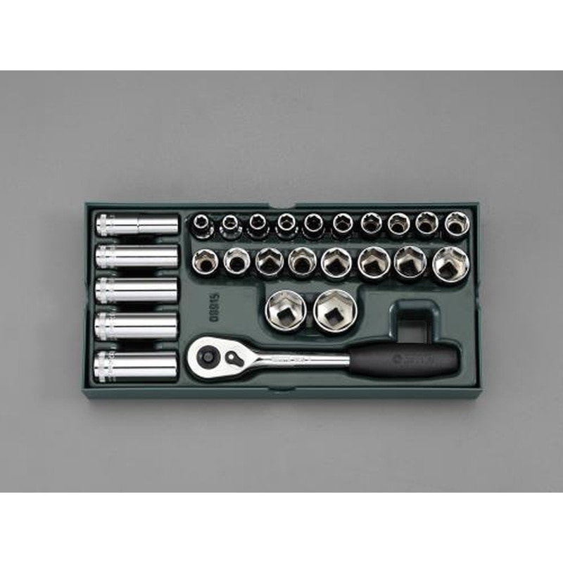 エスコ EA687YA-4 1/2”DRソケットレンチセット(トレー入り) 1個(ご注文単位1個)【直送品】