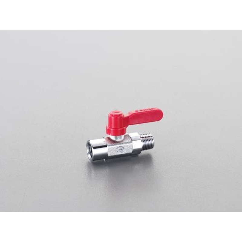 エスコ EA425AG-13 Rc3/8”xR3/8”ミニボールバルブ(ロングハンドル) 1個（ご注文単位1個）【直送品】