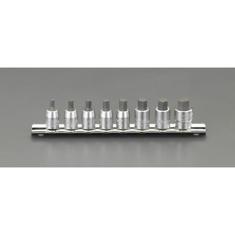 エスコ EA618AT-200 1/4”DR/1/8”-3/8”［INHEX]ソケットセット 1個（ご注文単位1個）【直送品】