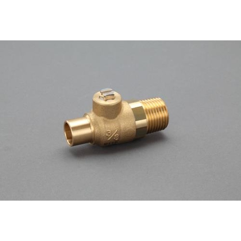 エスコ EA470GS-7 22.22mmxR3/4”ボールバルブ(真鍮) 1個（ご注文単位1個）【直送品】