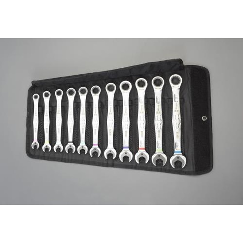 エスコ EA614WA-211 11本組コンビネーションレンチ(ラチェット式) 1個（ご注文単位1個）【直送品】