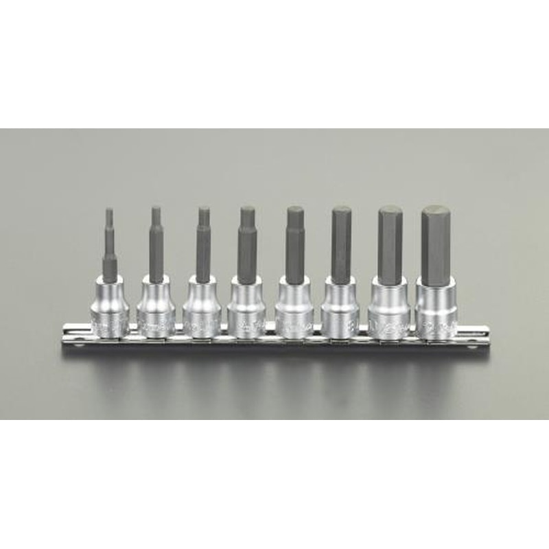 エスコ EA618BS-1 3/8”DR/3-12mm［INHEX]ビットソケットセット 1個（ご注文単位1個）【直送品】