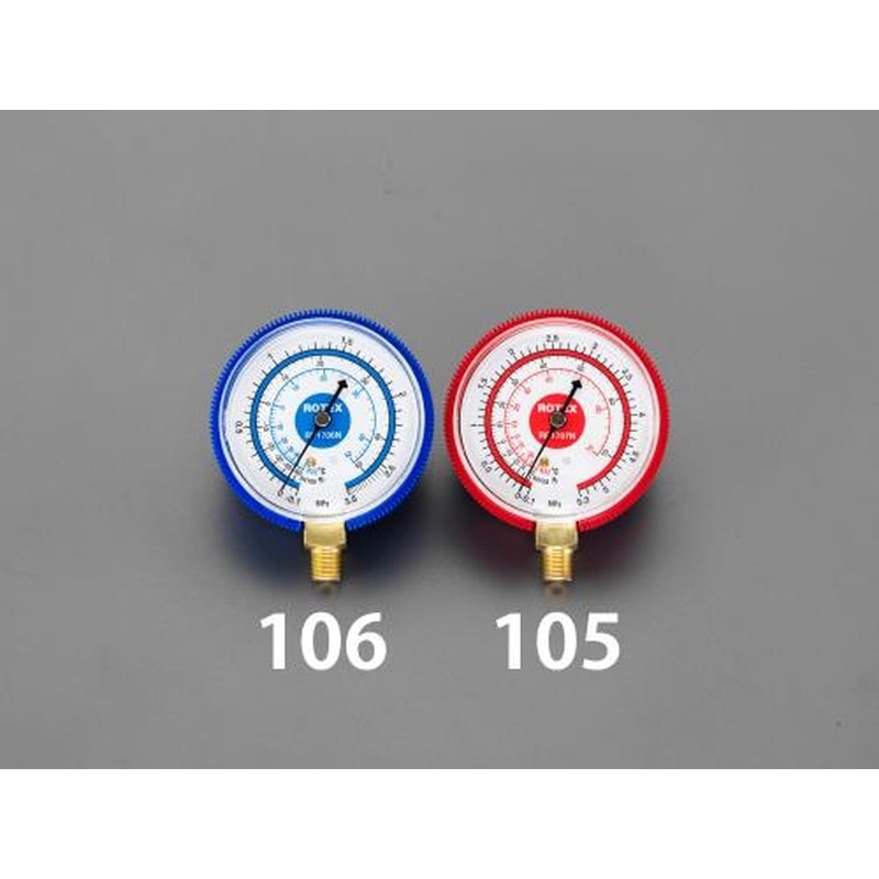 エスコ EA105AB-1[R32・R410A]φ68mm圧力計 1個（ご注文単位1個）【直送品】
