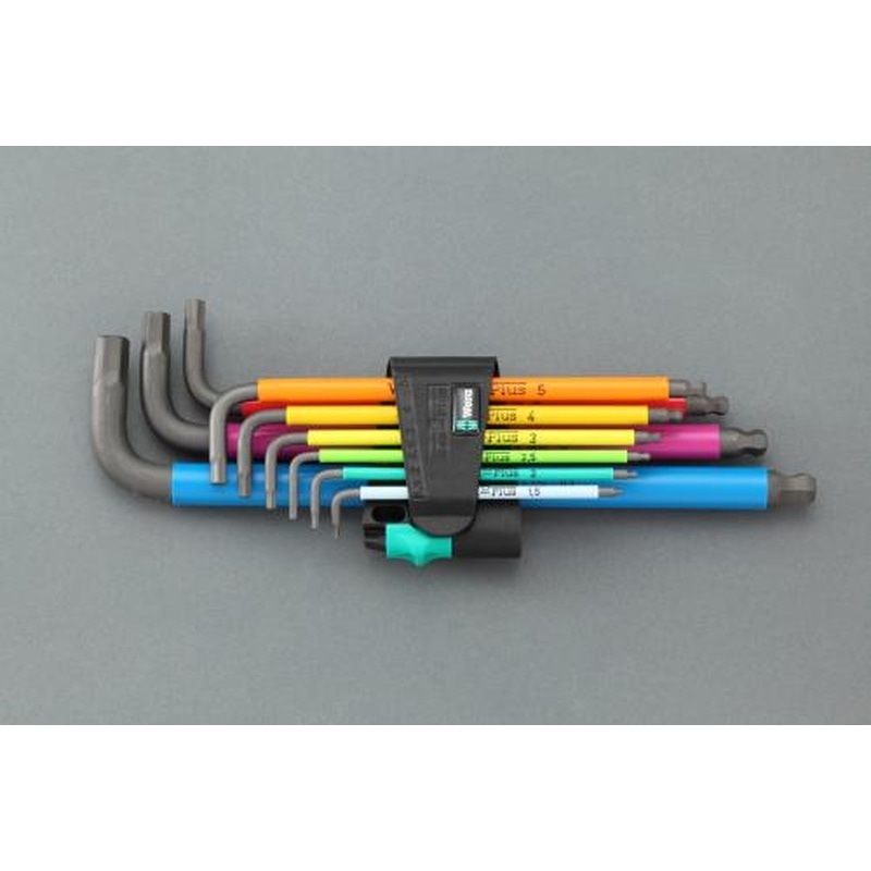 エスコ EA573WF-290 1.5-10mm/9本組［Hex]キーレンチ(マルチカラー) 1個（ご注文単位1個）【直送品】