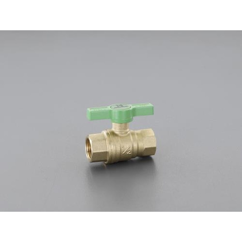 エスコ EA470GB-3 Rc3/8”ボールバルブ(真鍮製) 1個（ご注文単位1個）【直送品】