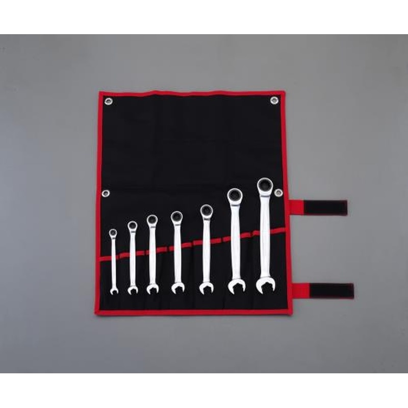 エスコ EA614HR 7本組/8-19mmコンビネーションギアレンチ 1個（ご注文単位1個）【直送品】