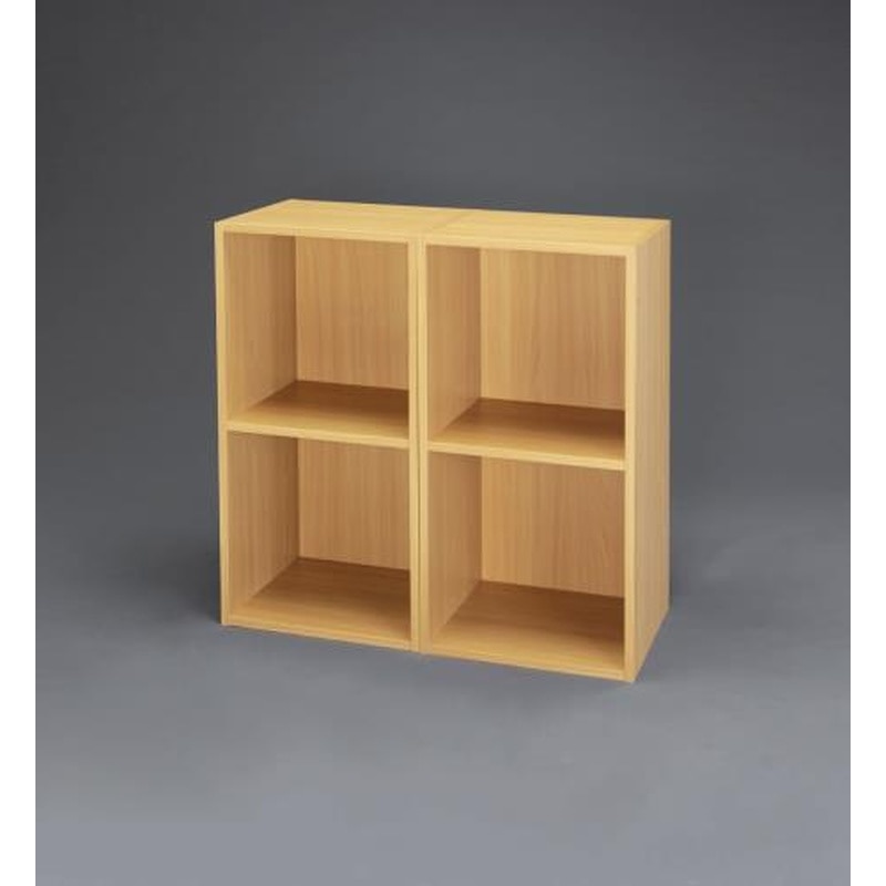 エスコ EA954EF-2 370x300x740mm木製収納棚(連結式/2個) 1個（ご注文単位1個）【直送品】