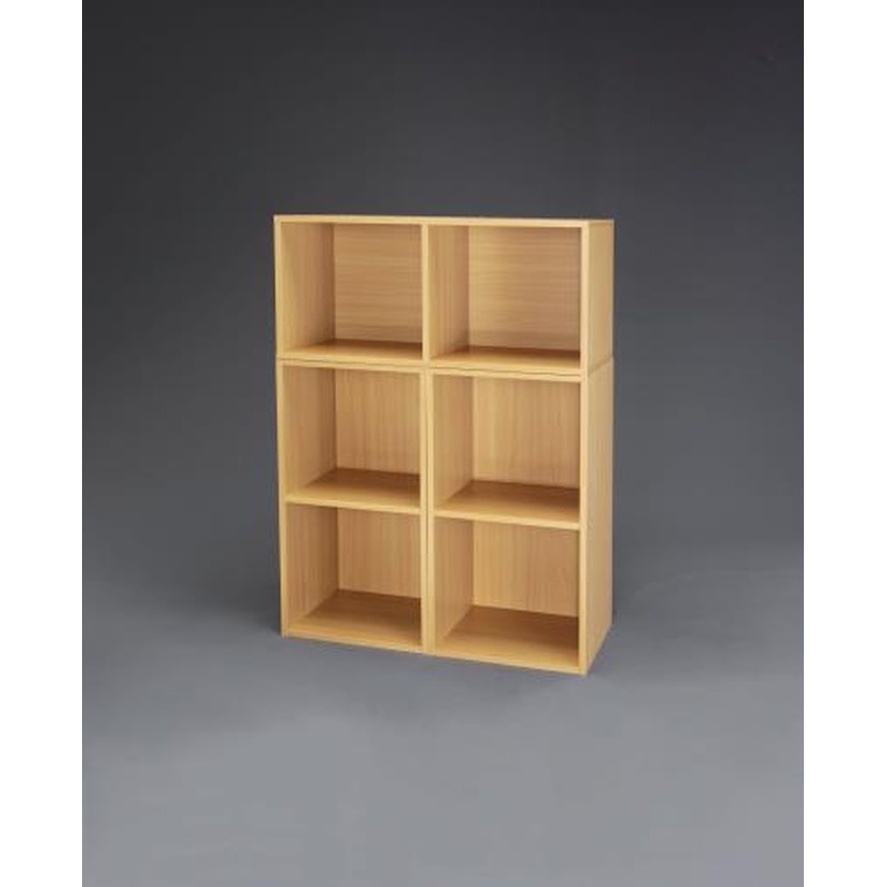 エスコ EA954EF-3 370x300x740mm木製収納棚(連結式/3個) 1個（ご注文単位1個）【直送品】