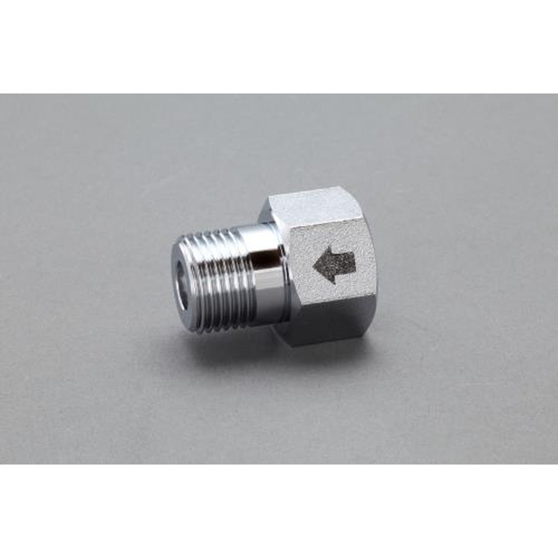 エスコ EA432RV-4 PJ1/2”xRc1/2”ニップル(逆止弁付) 1個（ご注文単位1個）【直送品】