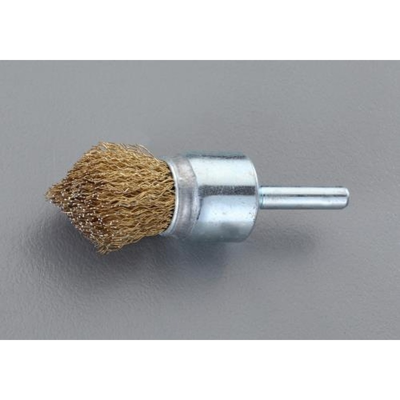 エスコ EA819BM-121 10mm/6mm軸軸付ブラシ(筒型/スチール製) 1個（ご注文単位1個）【直送品】