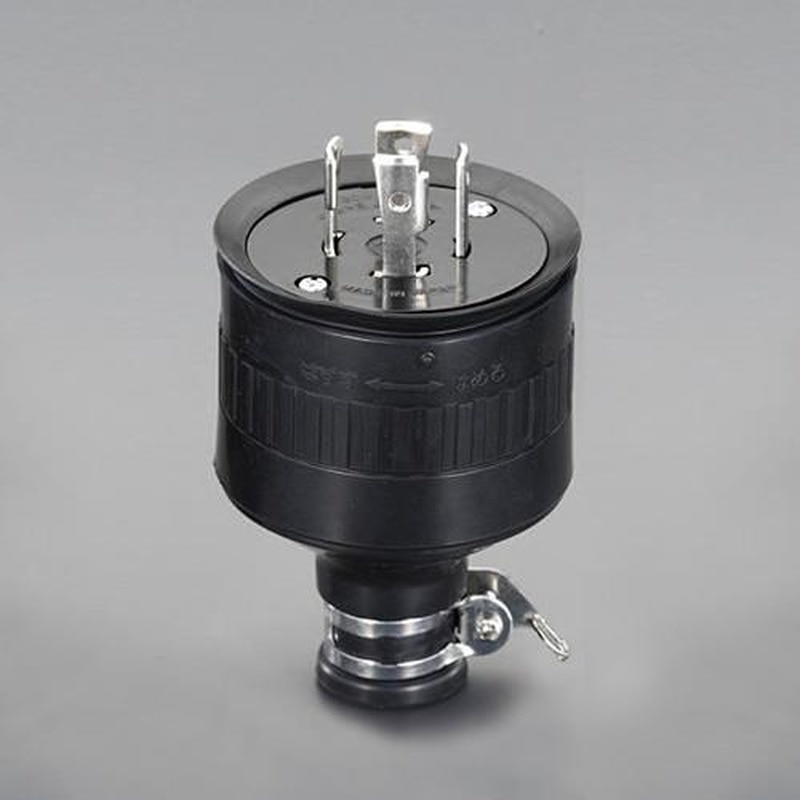 エスコ EA940BZ-145 250V/30A防水型引掛けプラグ(接地3P) 1個(ご注文単位1個)【直送品】