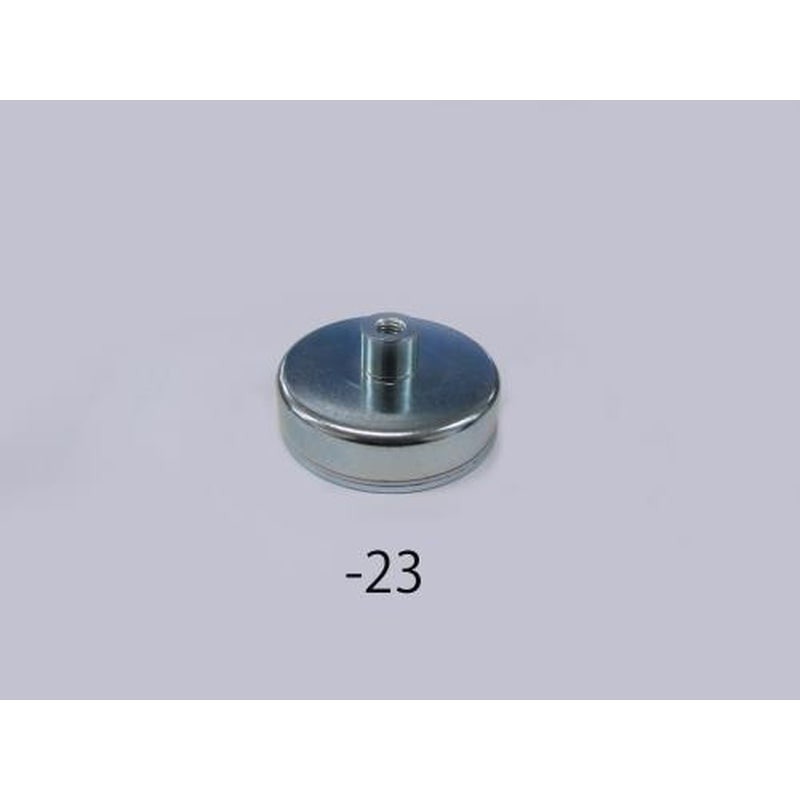 エスコ EA781EH-23 φ80x18mm/M10x1.5/600N強力マグネット 1個（ご注文単位1個）【直送品】