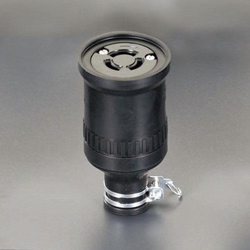 エスコ EA940BZ-132 125V/15A防水型引掛けコネクター(接地2P) 1個(ご注文単位1個)【直送品】