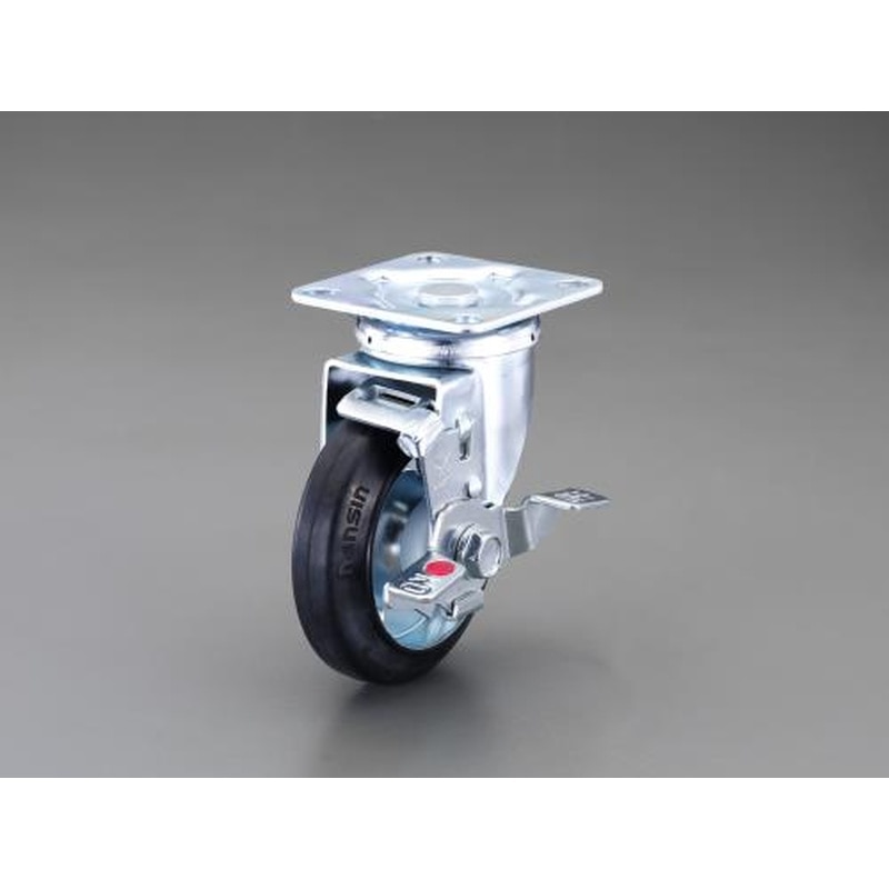 エスコ EA986PT-83 150mmキャスター(自在金具・ブレーキ付) 1個（ご注文単位1個）【直送品】