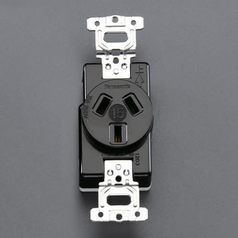 エスコ EA940BZ-53 250V/15A埋込コンセント(3P) 1個(ご注文単位1個)【直送品】