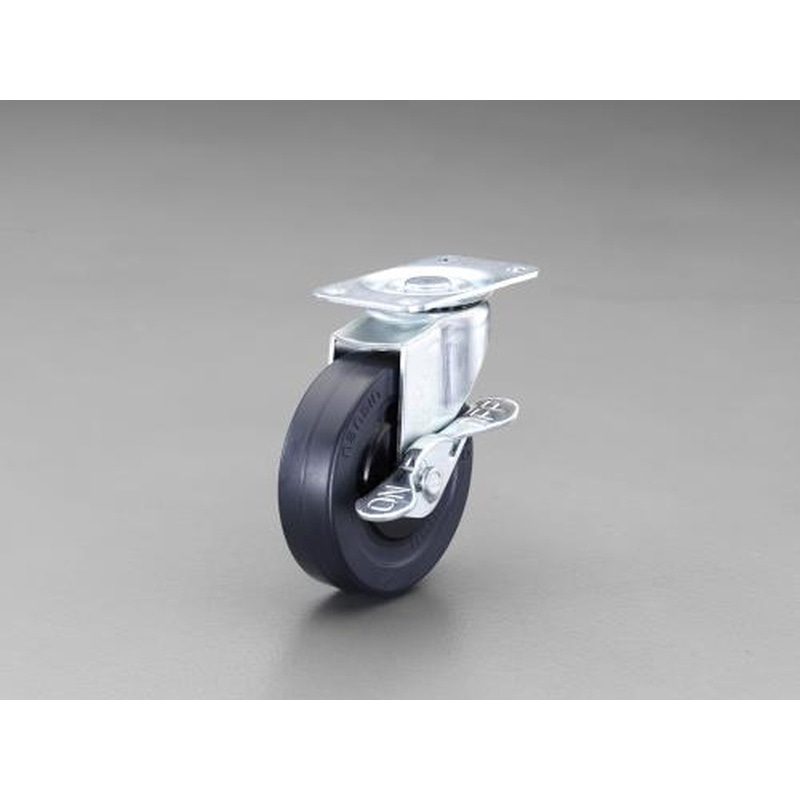 エスコ EA986PT-112 75mmキャスター(自在金具・ブレーキ付) 1個（ご注文単位1個）【直送品】