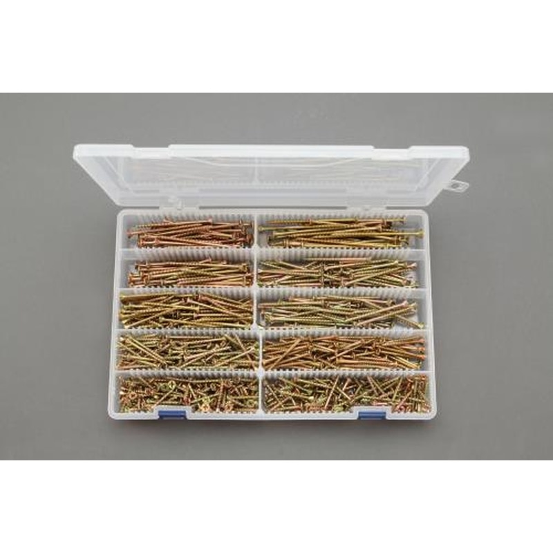 エスコ EA949FW 4.0/4.3/4.7mm木工用ビスセット(中細) 1個（ご注文単位1個）【直送品】