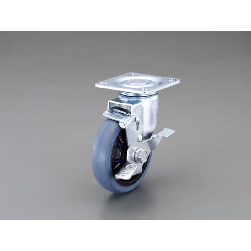 エスコ EA986PT-161 125mmキャスター(自在金具・微音・ブレーキ付) 1個（ご注文単位1個）【直送品】