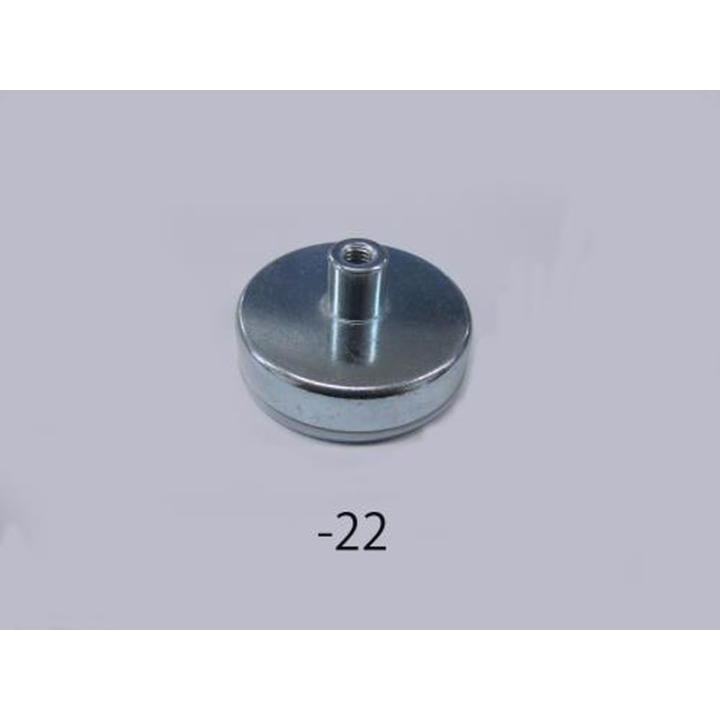 エスコ EA781EH-22 φ63x14mm/M8x1.25/350N強力マグネット 1個（ご注文単位1個）【直送品】