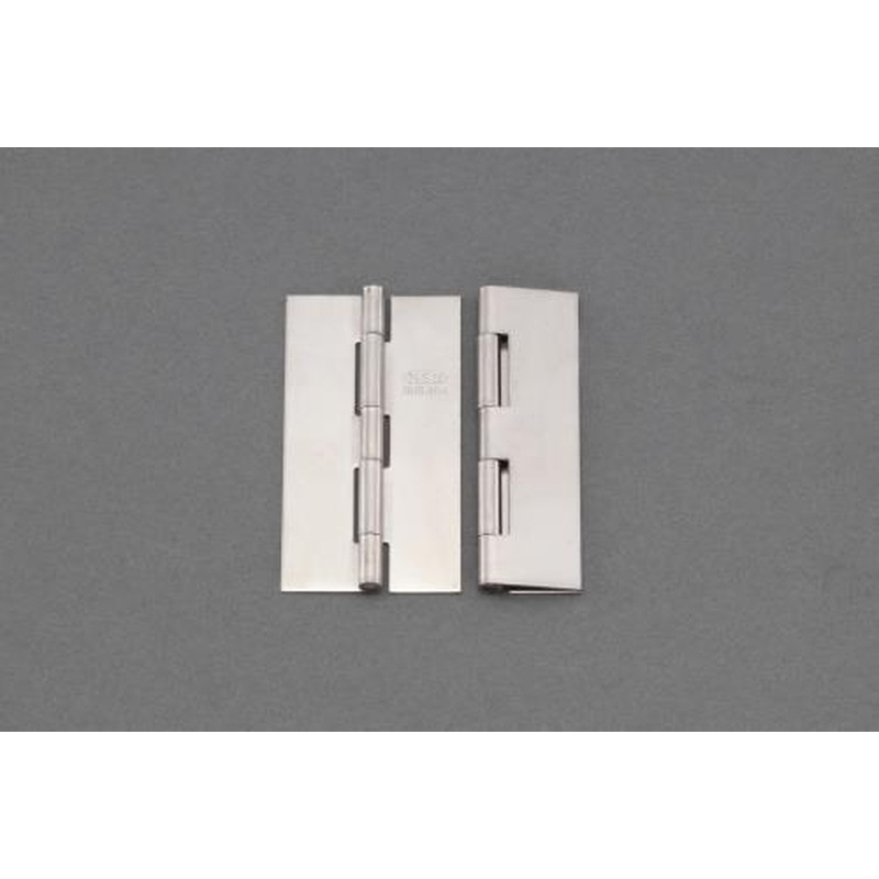エスコ EA951CN-403 38x26mm薄口溶接丁番(ステンレス製/2個) 1個(ご注文単位1個)【直送品】