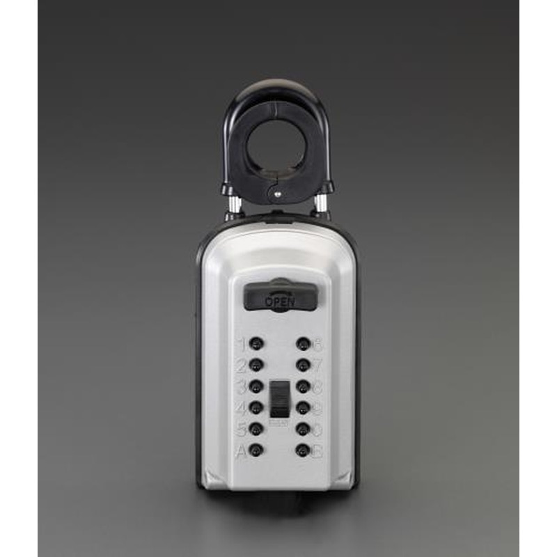 エスコ EA983ZA-32 76x57x184mmキーボックス(プッシュボタン式) 1個（ご注文単位1個）【直送品】