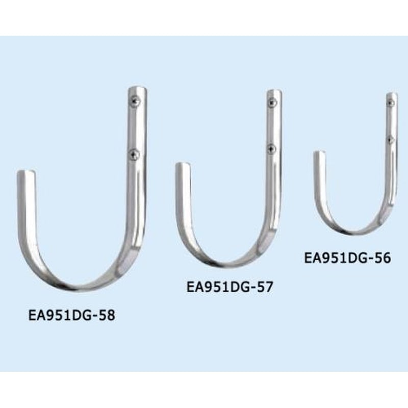 エスコ EA951DG-57 12x100mmフック(ステンレス製) 1個(ご注文単位1個)【直送品】