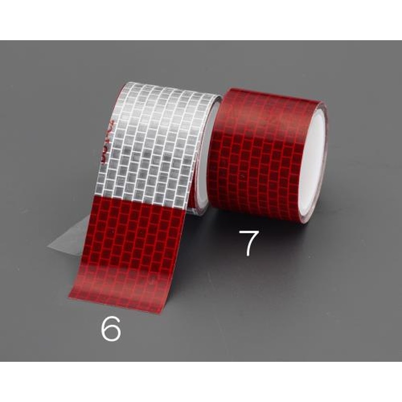 エスコ EA983GR-7 38mmx1.2mハイレベル反射テープ(赤) 1個（ご注文単位1個）【直送品】