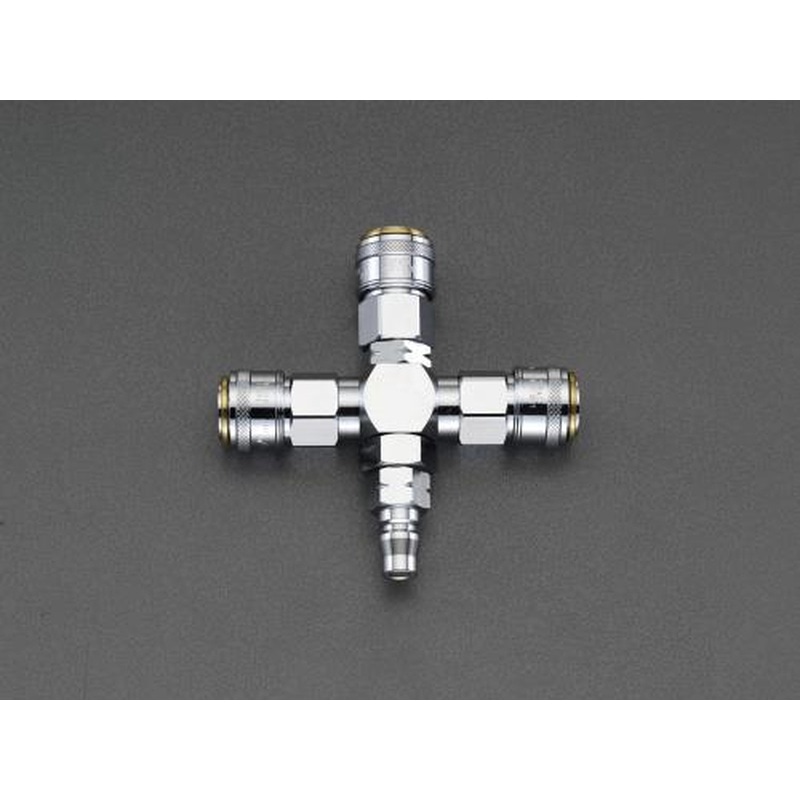 エスコ EA140DL-13C 3連マルチ連結自在カップリング 1個(ご注文単位1個)【直送品】