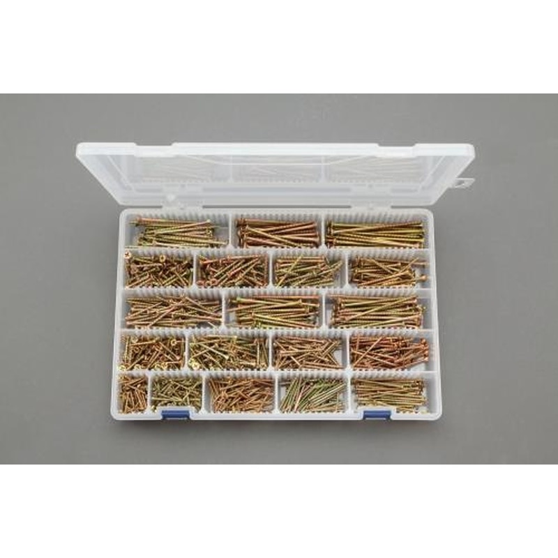 エスコ EA949FX-202 木工用ビスセット(中細・細・極細) 1個（ご注文単位1個）【直送品】