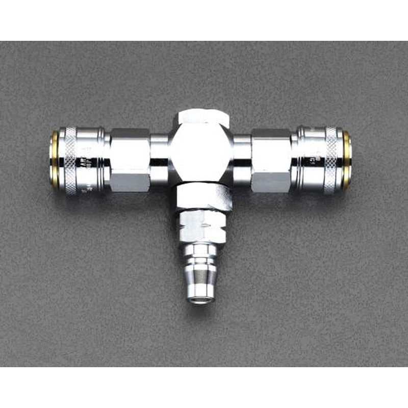 エスコ EA140DL-12B 2連マルチ連結自在カップリング 1個(ご注文単位1個)【直送品】