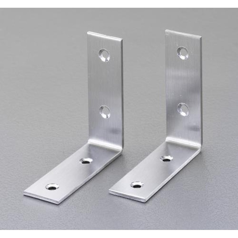 エスコ EA951EF-645 45x45x10mm両面アングル(ステンレス製/2個) 1個(ご注文単位1個)【直送品】