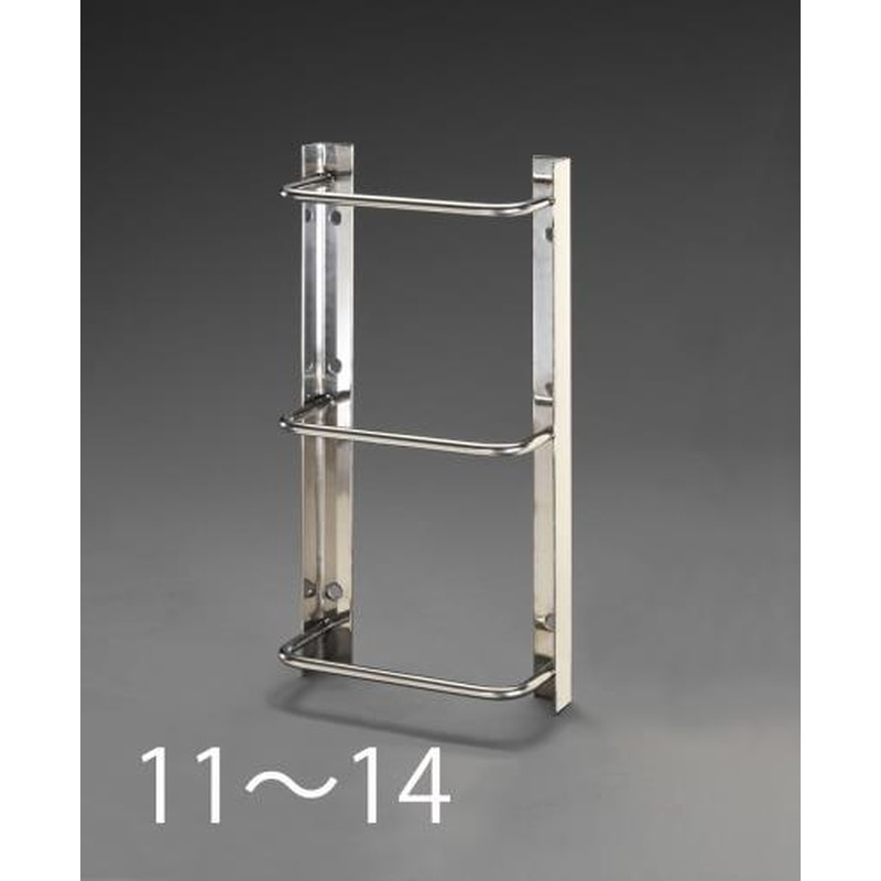 エスコ EA951SC-13 350x1300mm/5段タラップ(ステンレス製) 1個（ご注文単位1個）【直送品】