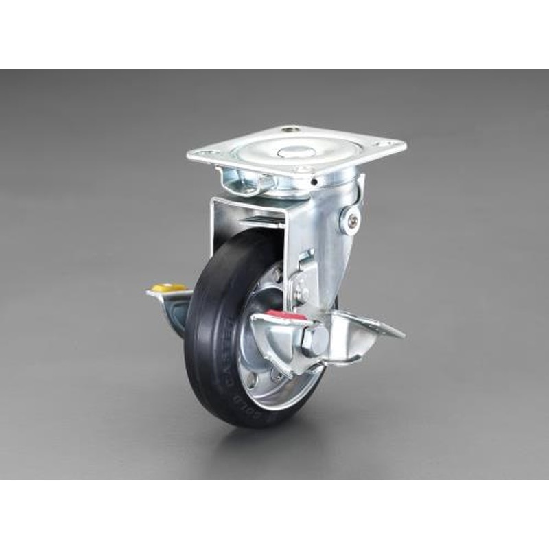 エスコ EA986PN-3 125mmキャスター(自在・固定切替・ブレーキ付) 1個（ご注文単位1個）【直送品】