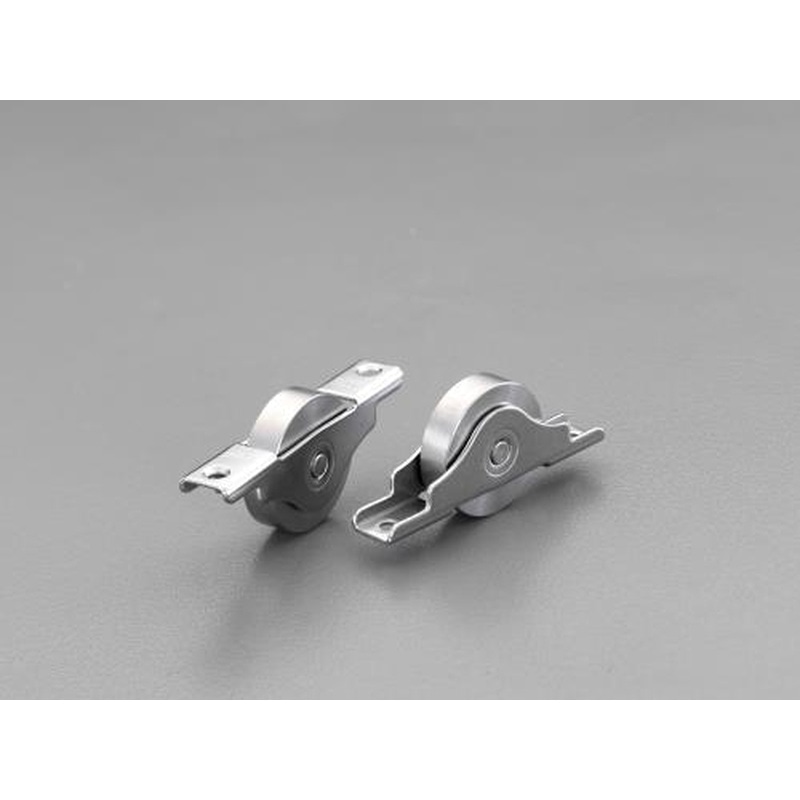 エスコ EA986RE-11 30mm戸車(平型・ステンレス製/2個) 1個(ご注文単位1個)【直送品】