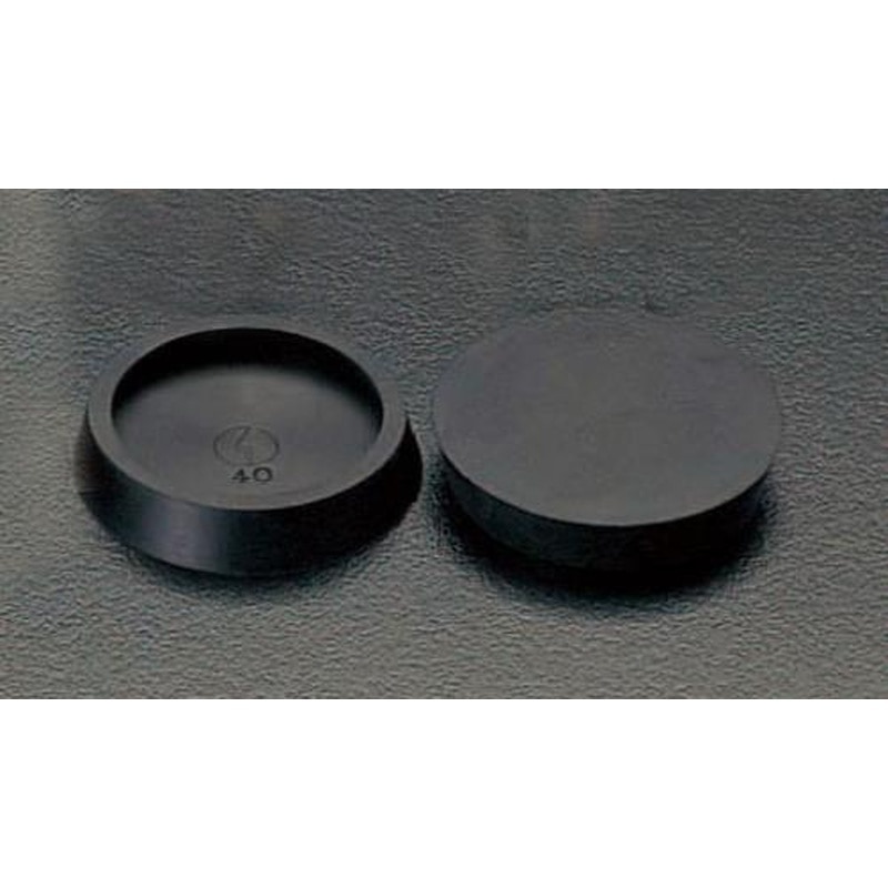 エスコ EA979DA-13 φ65(88)mm平置ゴム(黒/2個) 1個(ご注文単位1個)【直送品】