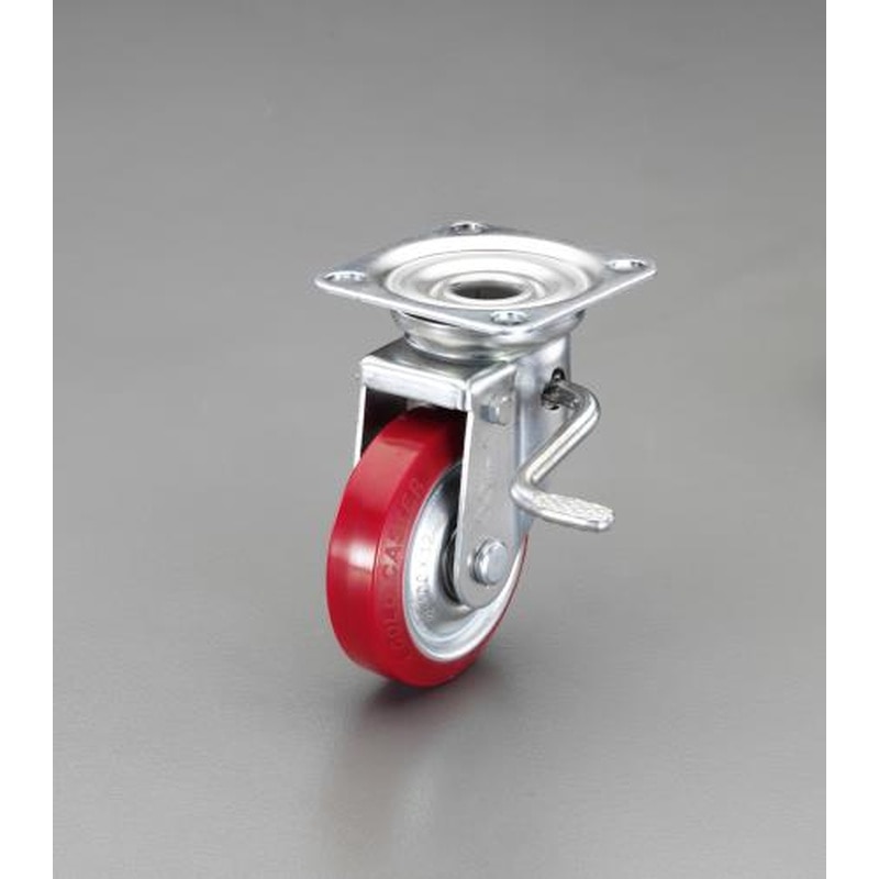 エスコ EA986PN-82 100mmキャスター(自在金具・ブレーキ付) 1個（ご注文単位1個）【直送品】